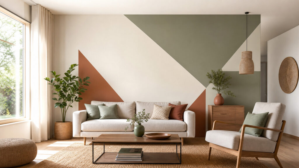 deco peinture avec scotch