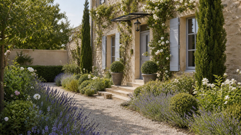 amenagement petit jardin devant maison