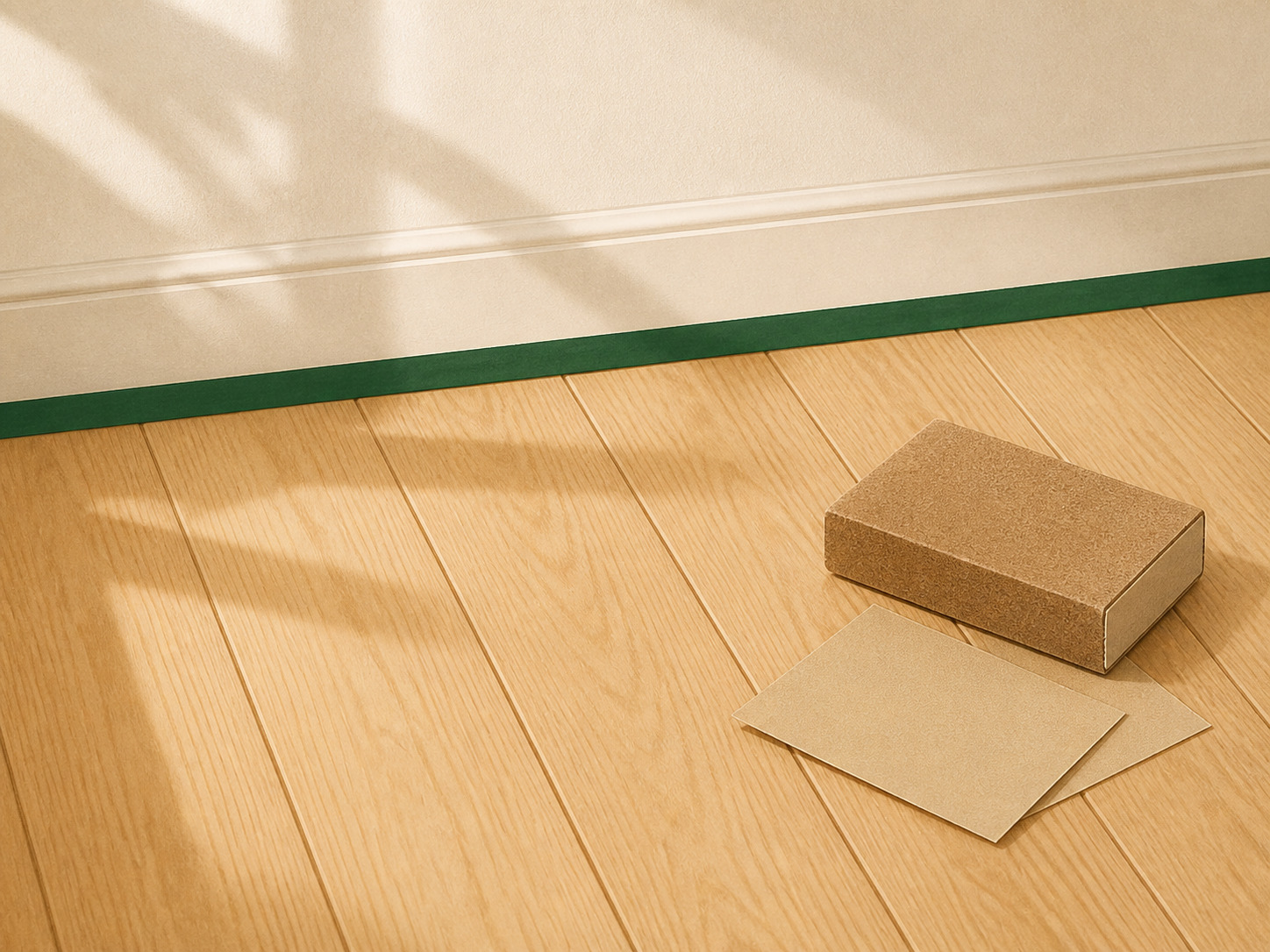 Préparer et masquer un parquet avant de le peindre
