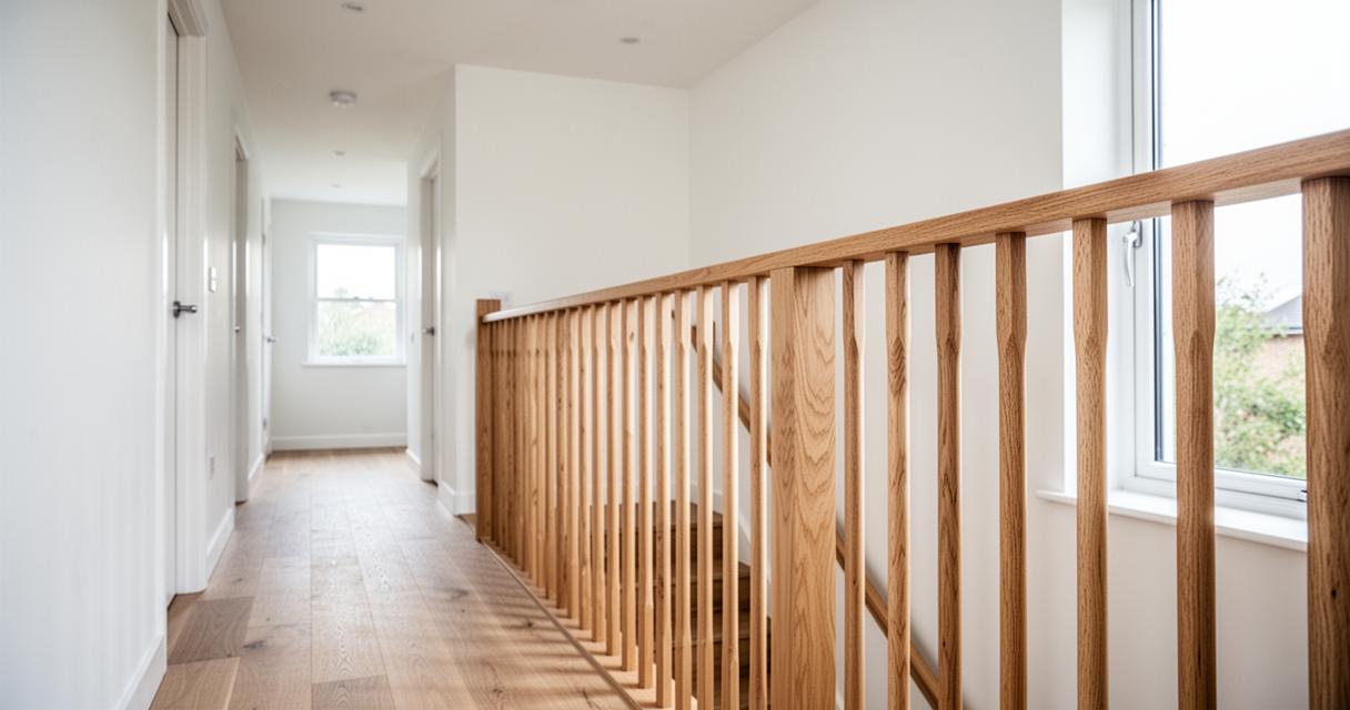 Comparaison de garde-corps d'escalier en acier, aluminium, bois et verre