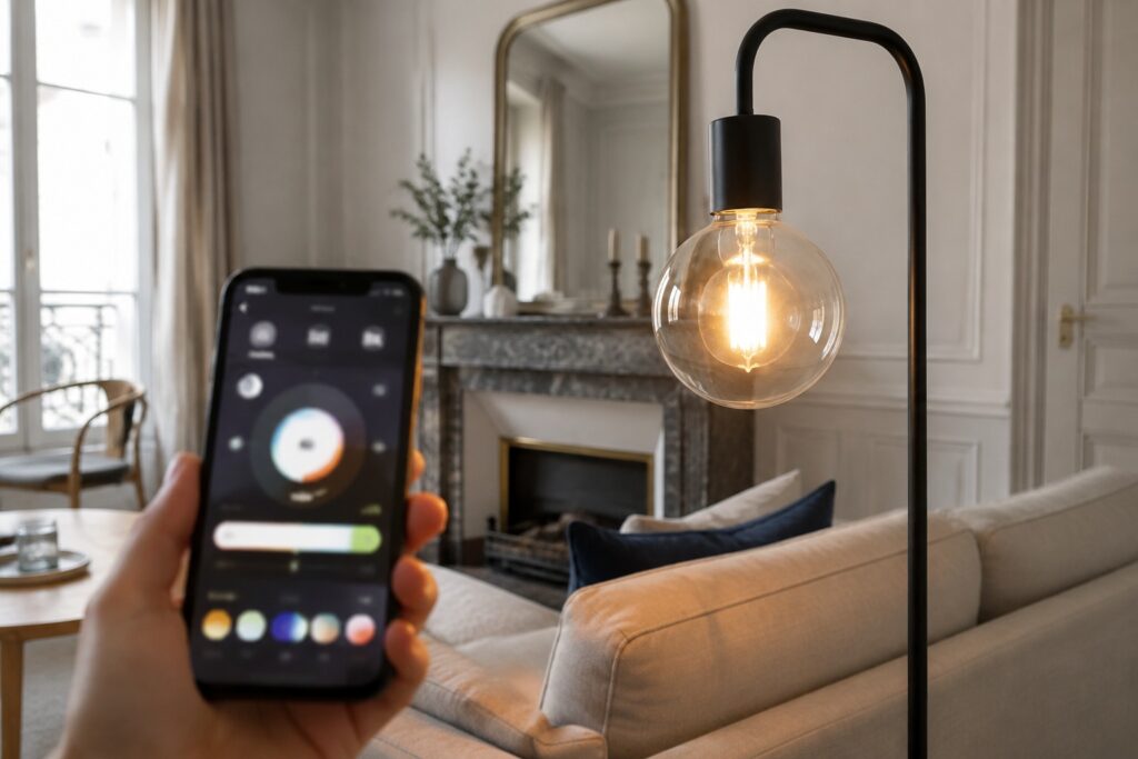 ampoule connectee application smartphone