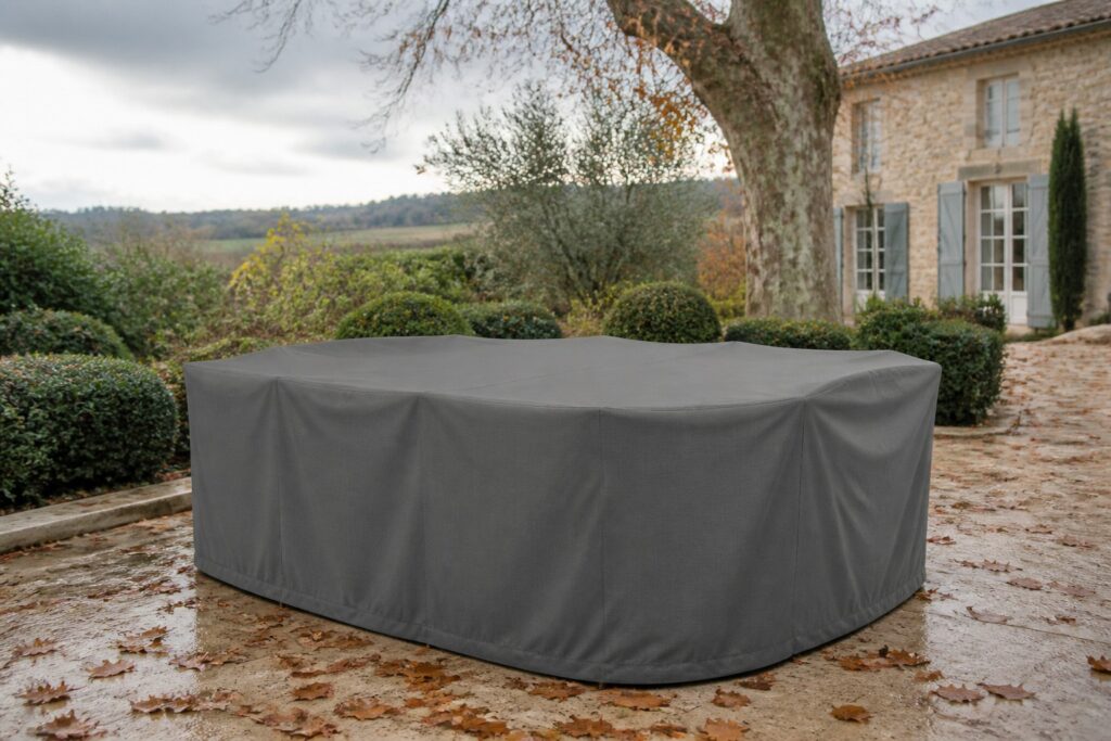 mobilier jardin housse hiver